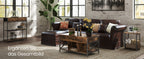 VASAGLE Console table, side table with 2 fabric drawers, hallway table, 24x76x80cm