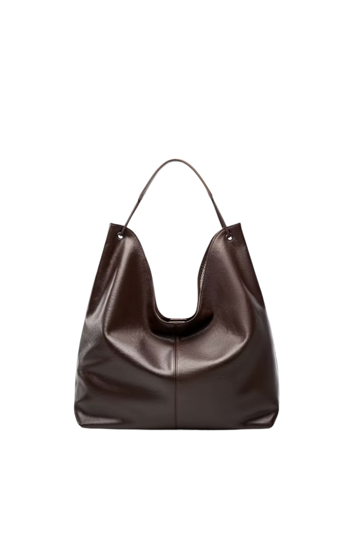COWHIDE LEATHER | LARGE HOBO SHOULDER BAG