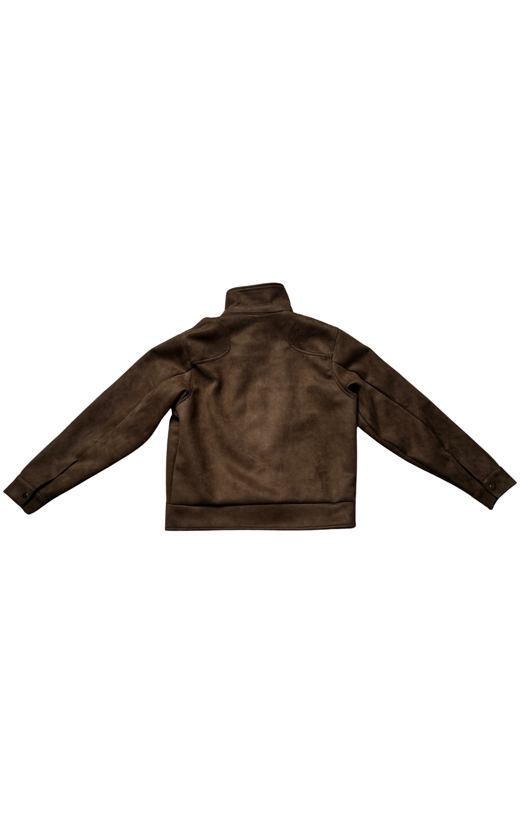 HIGH NECK SNAP CLOSURE METAL BUTTON JACKET