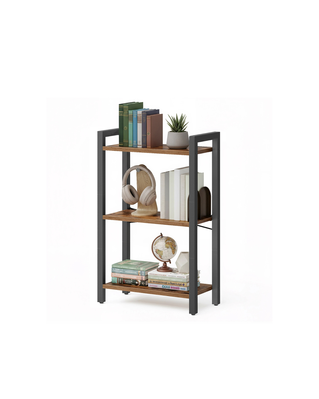 VASAGLE 3-level office Shelf Open Shelf office living room Bedroom Shelf Bookshelf