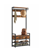 VASAGLE coat rack, Separable Design, coat rack with Shoe Bench