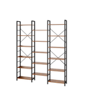Bookcase, Standing Shelf with 17 Shelves, Adjustable Spacing, Book Shelf with Metal Frame, for Living Room, Bedroom