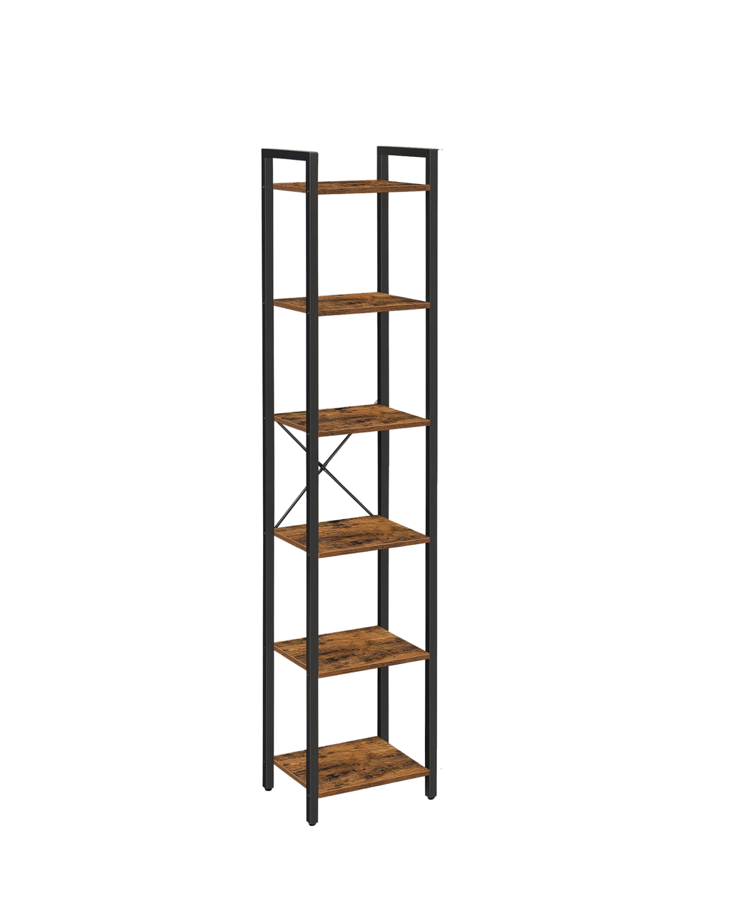 SONGMICS shoe rack / bookcase with 10 compartments, shoe cabinet, 30x40x30 cm per compartment, narrow, with doors, steel frame