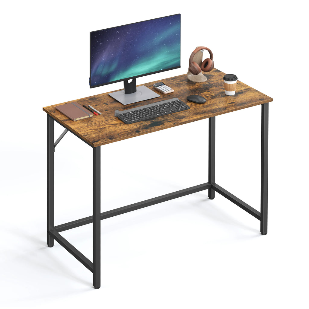 VASAGLE Desk, computer table, office table, for study, bedroom, 50x100x75 cm, industrial design