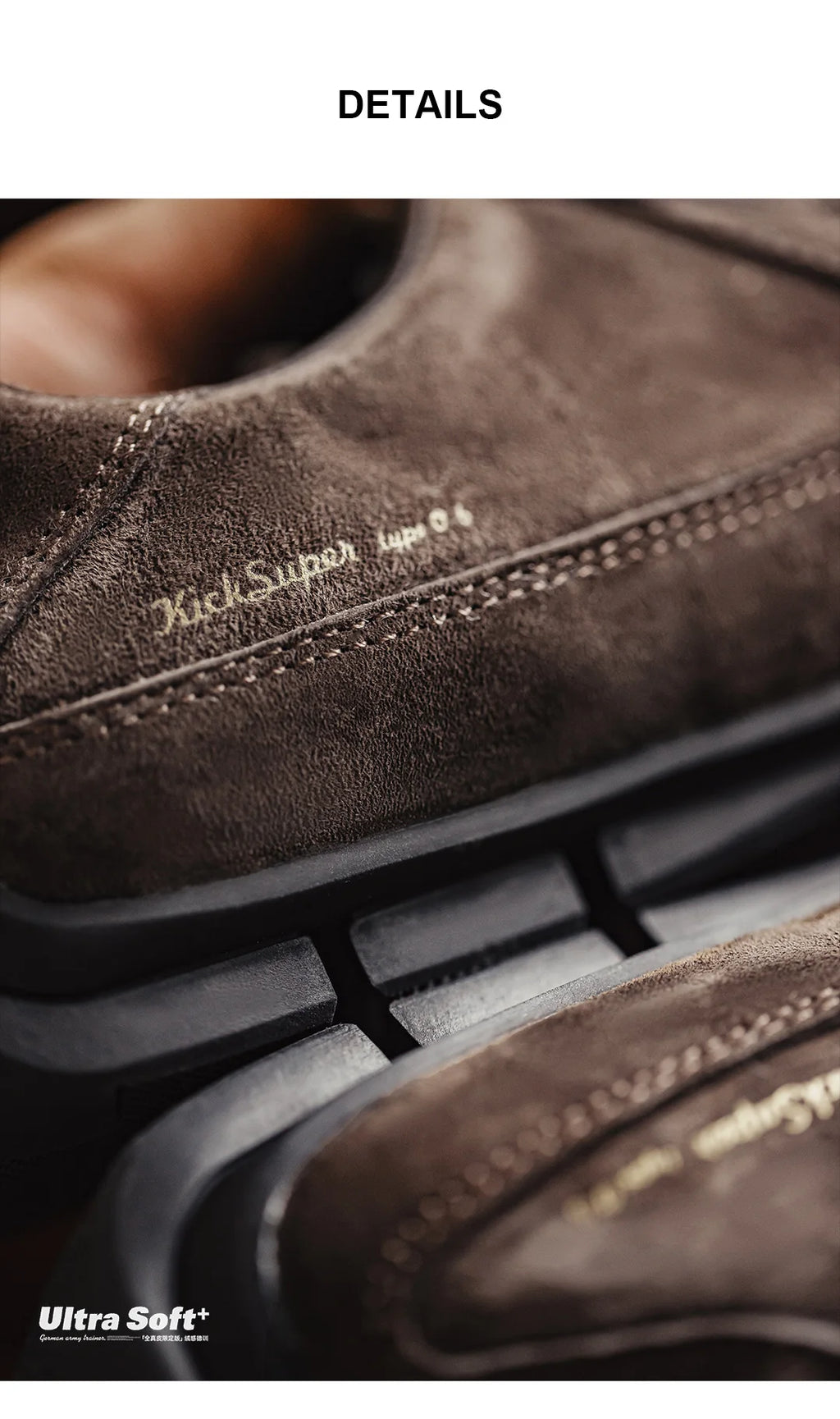 Maden Coffee Brown German Army Trainers | Pigskin Suede Sneakers