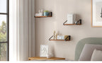 VASAGLE wall shelf industrial design suspension rack set of 3 wall mounted