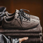 Maden Coffee Brown German Army Trainers | Pigskin Suede Sneakers