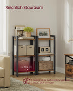 VASAGLE 3-level office Shelf Open Shelf office living room Bedroom Shelf Bookshelf