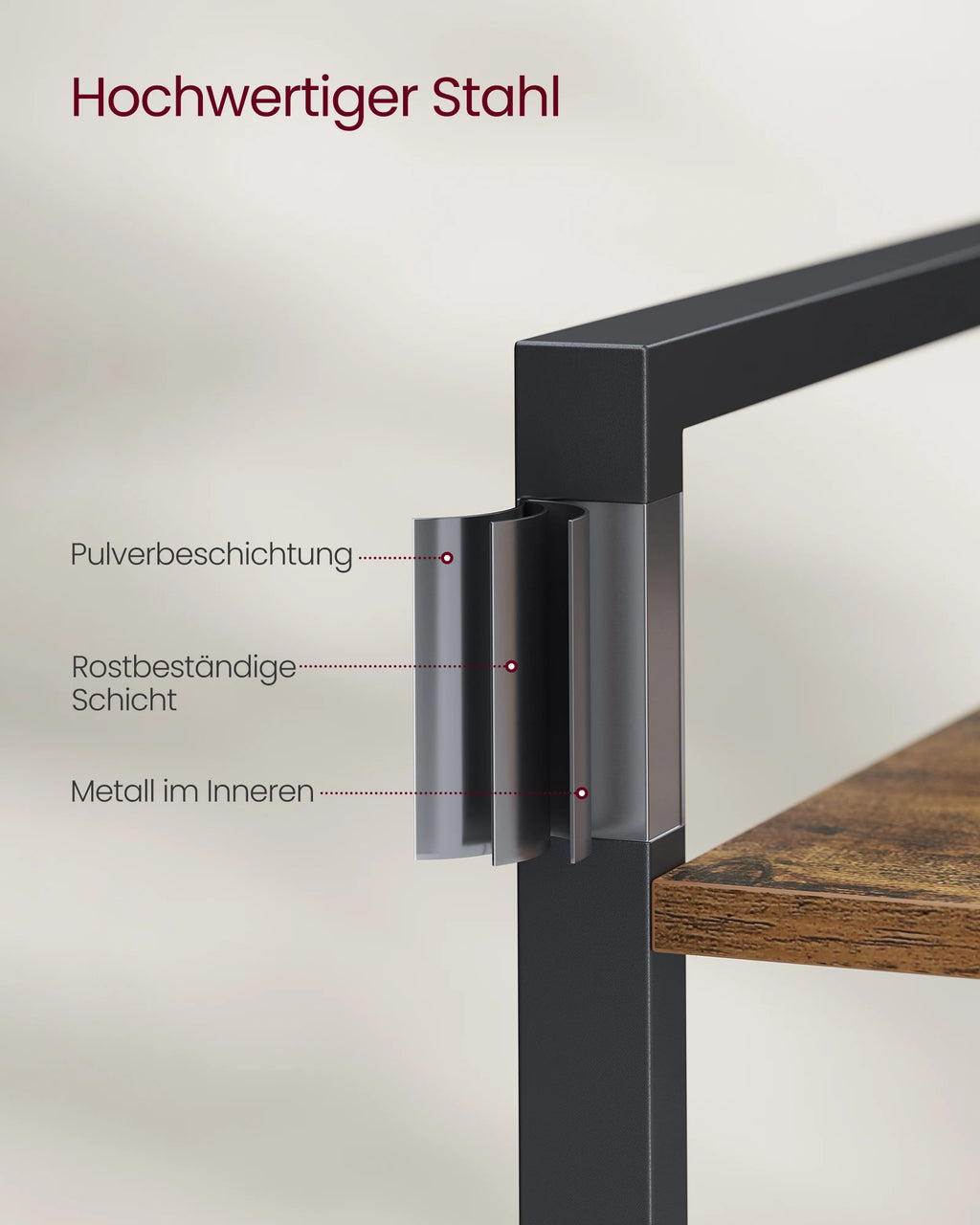 VASAGLE 3-level office Shelf Open Shelf office living room Bedroom Shelf Bookshelf