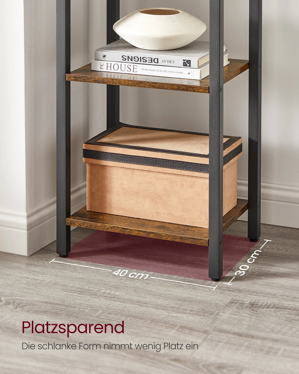 SONGMICS shoe rack / bookcase with 10 compartments, shoe cabinet, 30x40x30 cm per compartment, narrow, with doors, steel frame