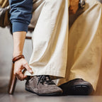 Maden Coffee Brown German Army Trainers | Pigskin Suede Sneakers