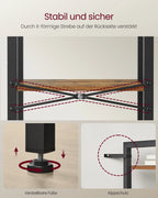 VASAGLE 3-level office Shelf Open Shelf office living room Bedroom Shelf Bookshelf