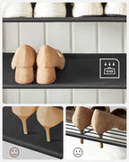 VASAGLE coat rack, wardrobe with shoe bench, dresses stand, dresses Rod, 9 removable hooks, 32.2X64x180 cm