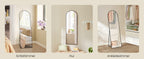 SONGMICS full-length mirror arched stand mirror aluminum alloy frame tempered glass